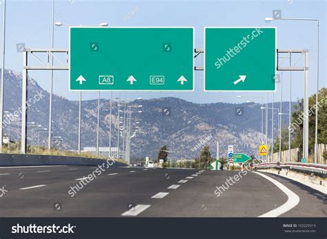 Highway Road Sign Stock Photo 103229315 : Shutterstock