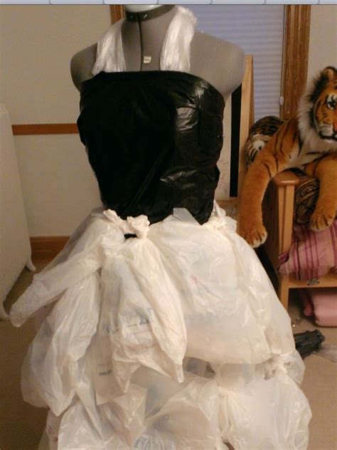 Grocery Bag And Garbage Bag Dress Recycled Dress Crazy Dresses