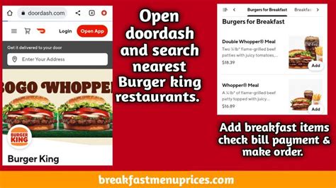 Burger King Breakfast Menu With Prices August 2024