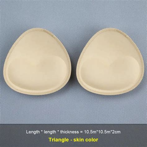 1pair 2pcs Sponge Inserts In Bra Padded For Swimsuit Breast Push Up