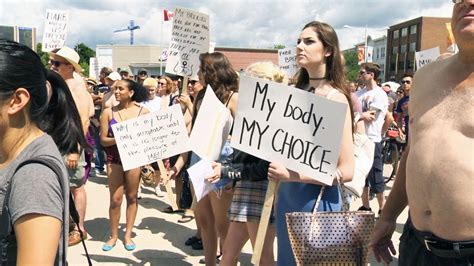 It Is Our Right Sisters Lead Topless Protest For Bare Breast