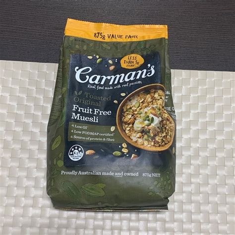 Carman S Original Fruit Free Muesli Review Abillion