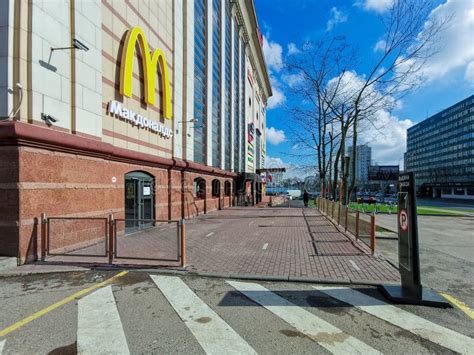 Closed And Empty Mcdonald S Restaurant Editorial Stock Photo Image