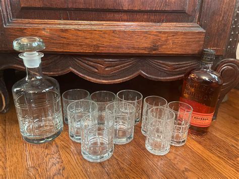 Vintage Whiskey Decanter Set