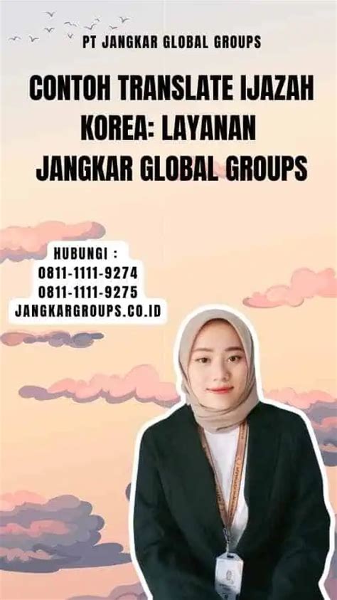 Contoh Translate Ijazah Korea Layanan Jangkar Global Groups Jangkar