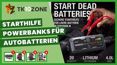 4 besten starthilfe powerbanks für autobatterien YouTube