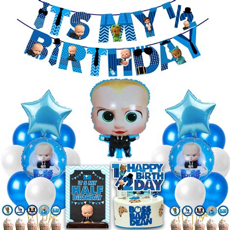 Buy Party Propz Boss Baby Half Birthday Decorations Items Kit Pcs