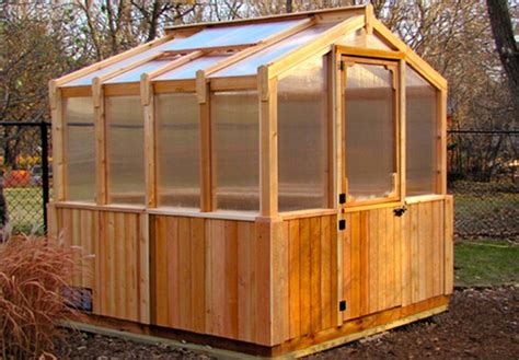 8 X 8 Cedar Greenhouse Greenhouse Kit Cedar Greenhouse Outdoor