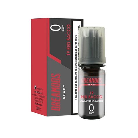 RED BACCO No 19 Tabaccosi Liquido Pronto 10ml Dreamods Sanapu