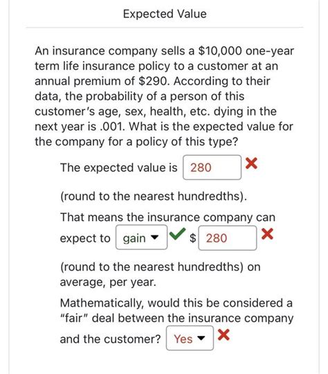 Solved An Insurance Company Sells A 10 000 One Year Term