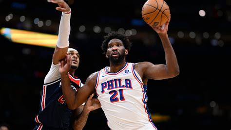 Joel Embiid Scores Season High 50 Points 76ers Beat Wizards 131 126