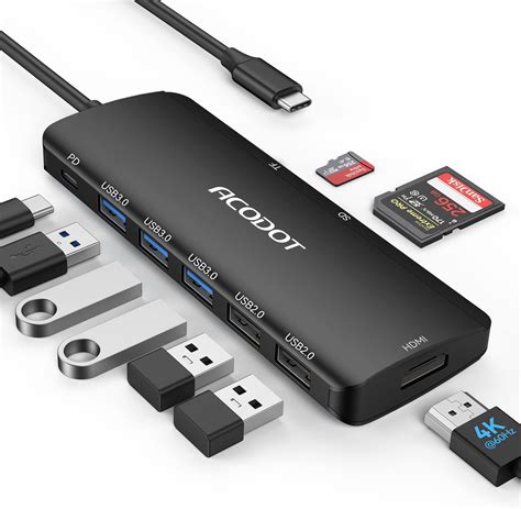 Amazon Hub Usb C Acodot En Usb C A K Hz Hdmi Multipuerto