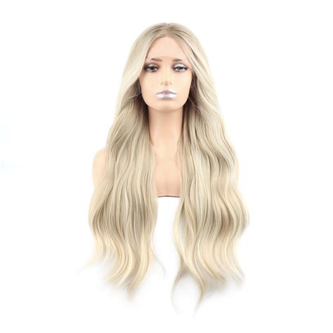 Natural Look Wavy Blonde T Part Lace Front Wigs Starr Celebwigs