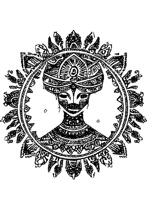 Henna Tattoo Coloring Page · Creative Fabrica