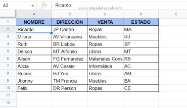 Cómo Fijar Columnas en Google Sheets Ninja del Excel