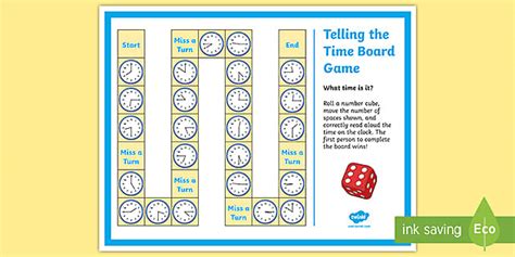 Telling the Time on an Analog Clock Board Game - Twinkl