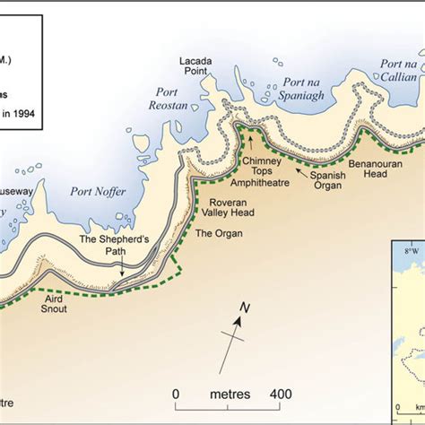 Location map of the Giant's Causeway and Causeway Coast World Heritage ...