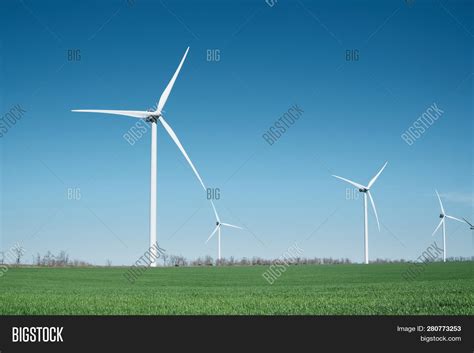 Wind Power Station On Image & Photo (Free Trial) | Bigstock