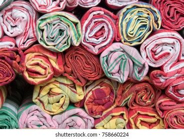 Roll Loincloth Made Thai Silk Plaid Stock Photo 1014939694 Shutterstock