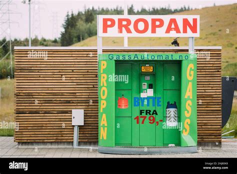 Oslo Norway Gas Propan Station With Tanks Liquid Propane Gas Station