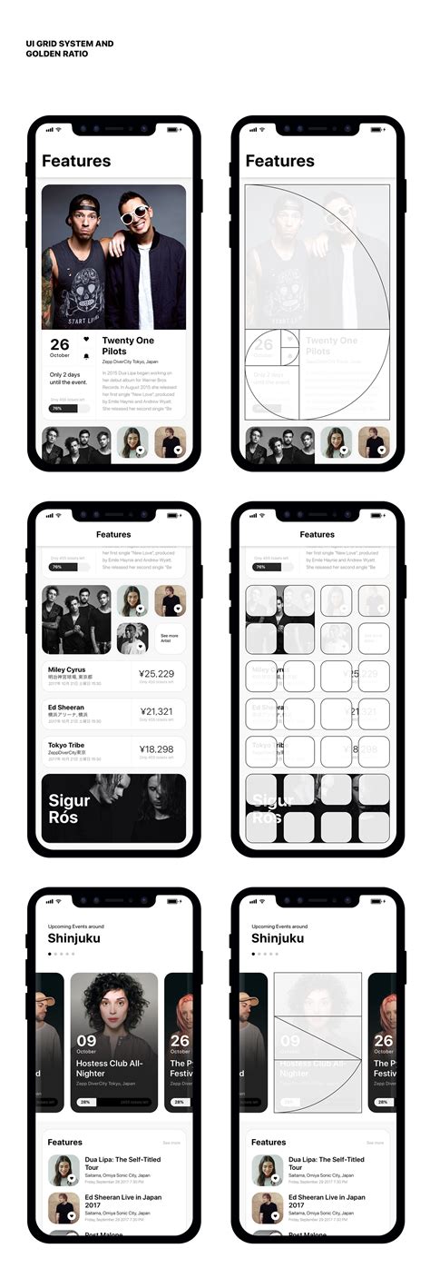 Ui Grid System And Golden Ratio On Behance