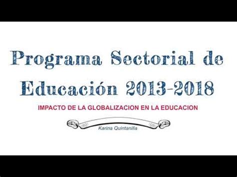 Análisis y Conclusión acerca del Programa Sectorial de Educación 2013