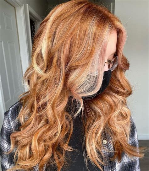 Natural Red Hair Color With Highlights