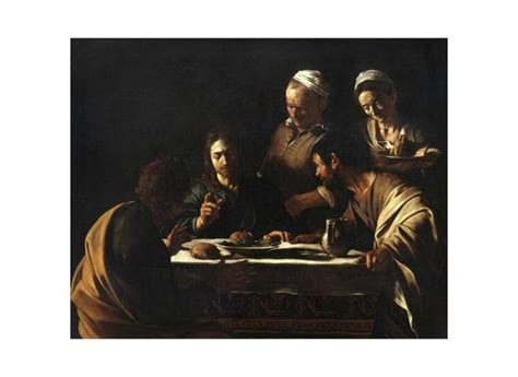 A Ceia em Emaús 1606 Caravaggio 60x74 Tela Canvas Para Quadro