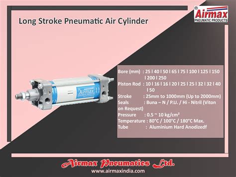 Long Stroke Pneumatic Air Cylinder Airmax Makes Fmk Model Flickr