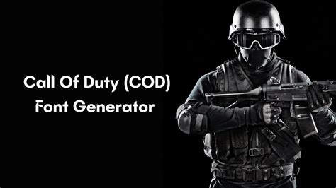 Cod Font Generator Cod Text Generator Youtube