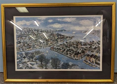 Sold At Auction Maxwell Mays Maxwell Mays Signednum Winter Scene Print