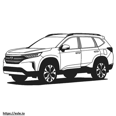 Honda Cr V Awd Para Colorir