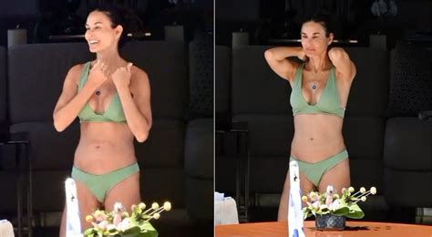 Paparazzeo a Demi Moore muestra lo increíble que luce en bikini a sus años Tecache cl