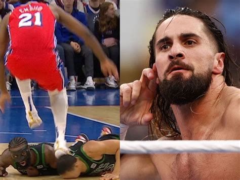 Bro Thought He Was Seth Rollins Nba Fans Are Livid With Joel Embiid