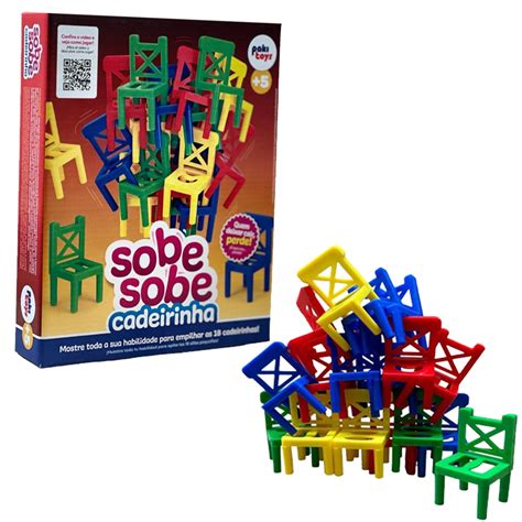 Jogo Sobe Sobe Cadeirinhas Empilhar Equilibrar Cadeiras Shopee Brasil