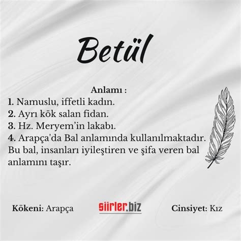 Bet L Sminin Anlam Nedir Siirler Biz