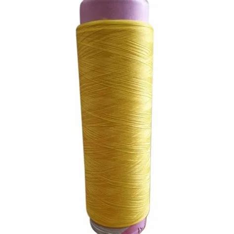 Twisted Yellow Dyed Polyester Yarn For Textile Industry At Rs Kg