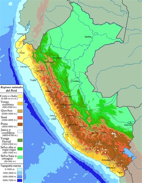 Archivo Regiones Naturales Del Per Png Wikipedia La Enciclopedia Libre