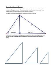 Proving The Pythagorean Theorem Assignment Converted Docx Proving The