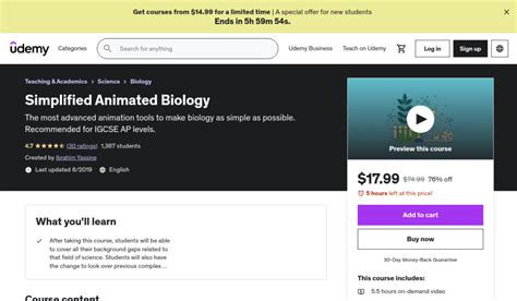 Simplified Animated Biology from Udemy