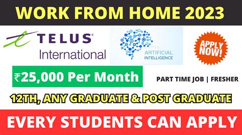 Part Time Jobs Th Pass Any Graduate Work At Home Jobs