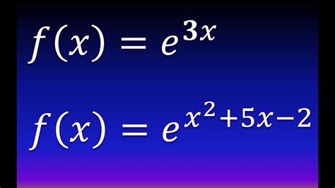 Derivadas Exponenciales Con Ejemplos Y Ejercicios YouTube