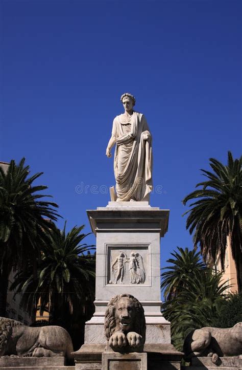 Corsica Ajaccio Statue of Napoleon Stock Image - Image of monument, roman: 28069681