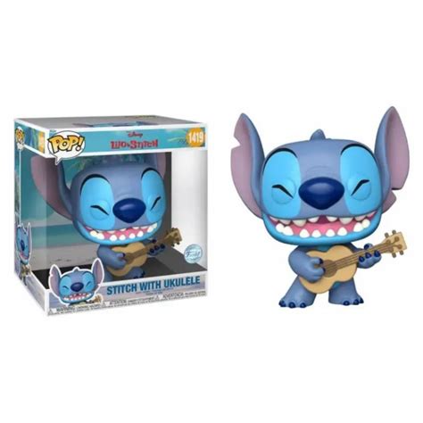 Funko Pop Disney Lilo And Stitch Stitch With Ukulele Super Sized