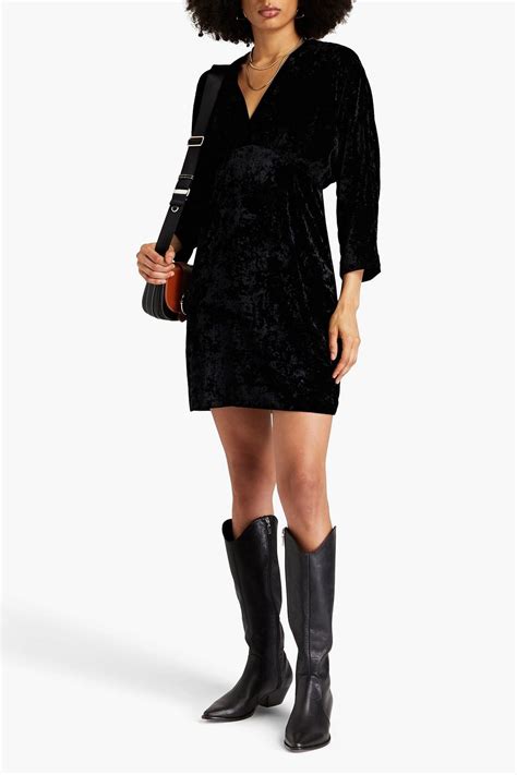 Sandro Cutout Crushed Velvet Mini Dress The Outnet