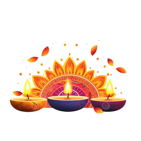 Indian Traditional Festival Happy Diwali Celebration Greeting Card With