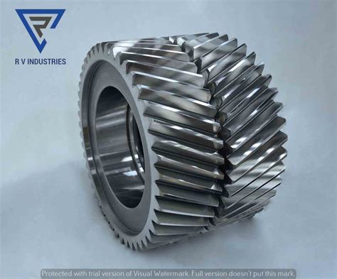 Mild Steel Industrial Double Helical Gear Rs Piece R V Industries