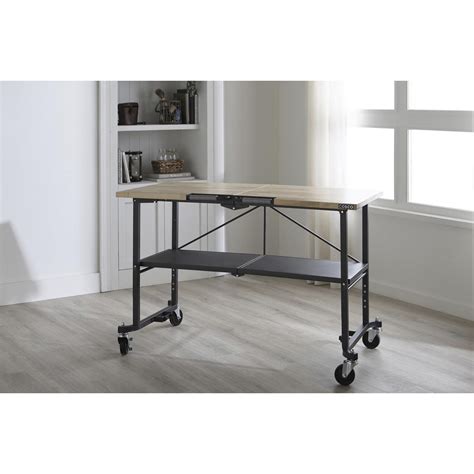 Cosco Smartfold Portable Workbench Folding Utility Table Gray Steel Frame