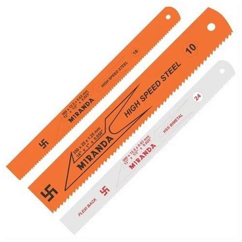 HSS METAL CUTTING TOOLS Miranda HSS All Hard Power Hacksaw Blades