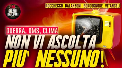 NON vi ASCOLTA più NESSUNO Borgognone Balanzoni Vitangeli Rocchesso